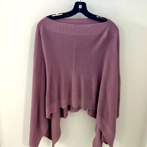 Lululemon Divinity Woven Poncho Shawl Wrap baby pink Cashmere Blend One Size